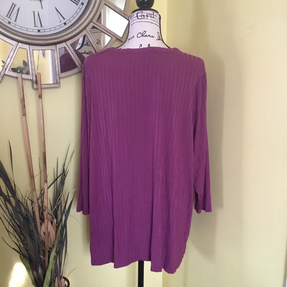 Woman Within Blouse Mauve - Picture 4 of 6